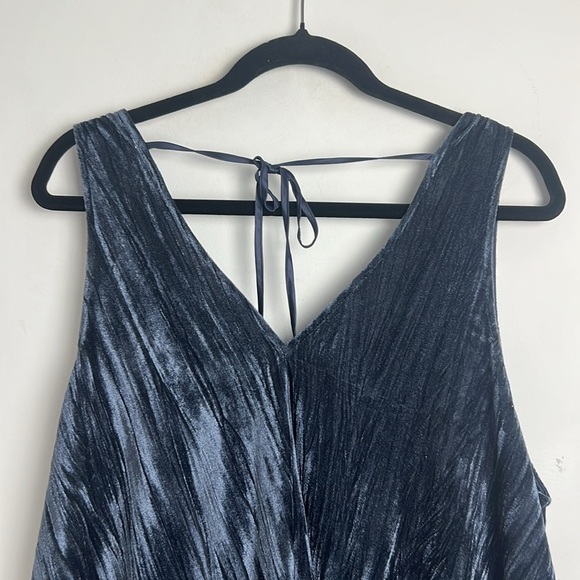 NEW Free People Small Pleated Plush Swing Tiered Mini Dress In Rare Night - Picture 9 of 13